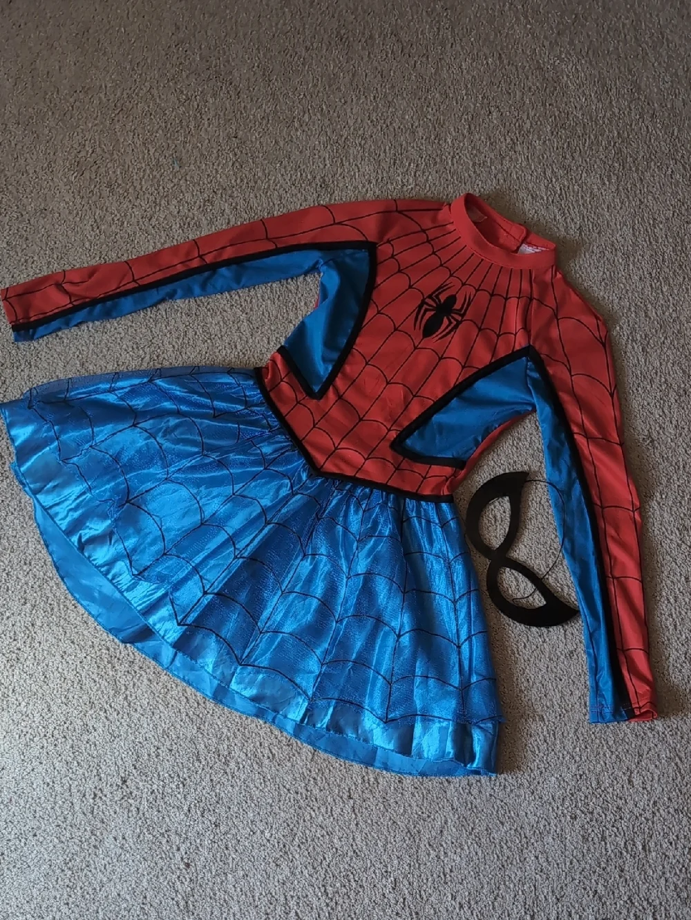 Marvel Red & Blue Spider-Girl Costume Dress with Mask - Picture 1 of 4